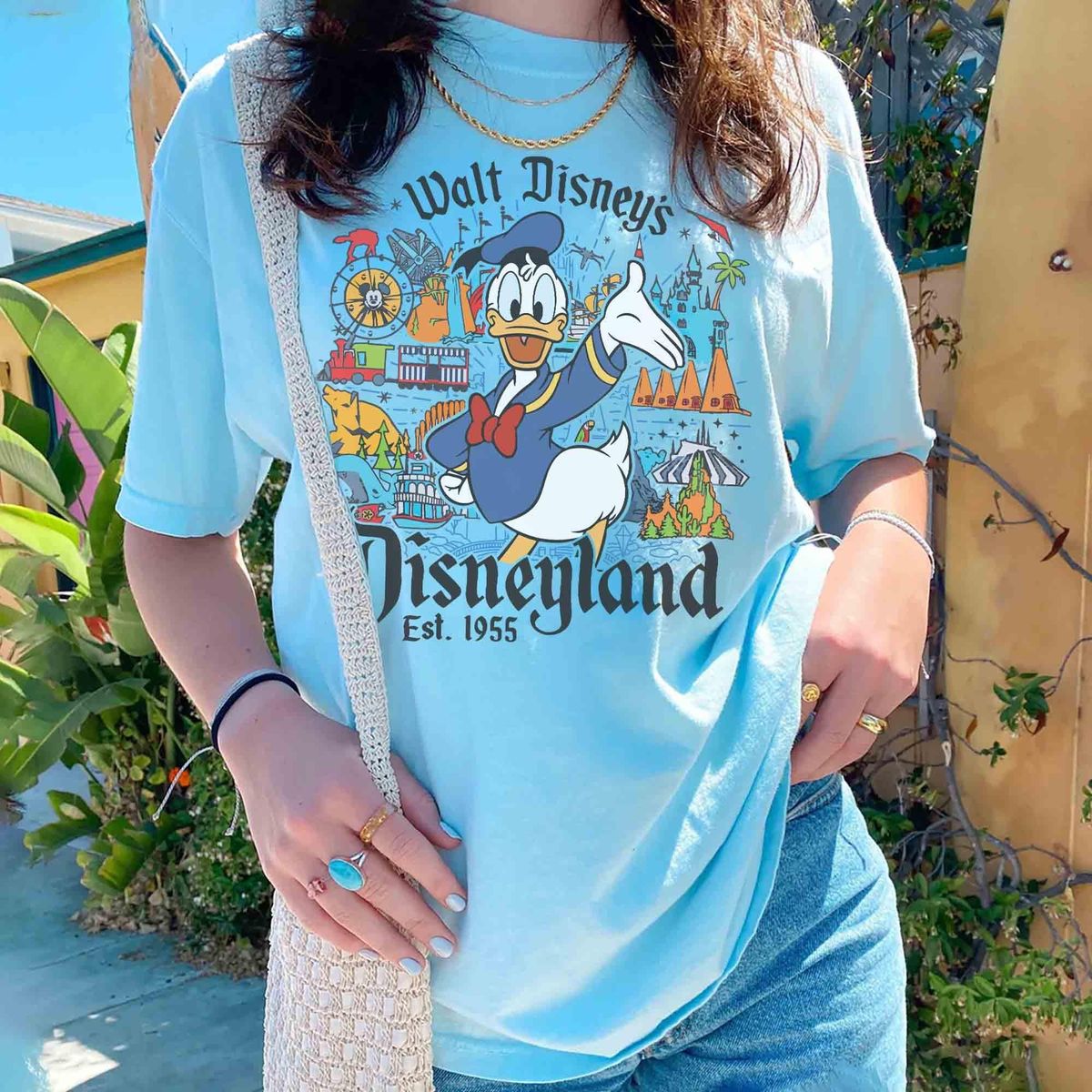 Personalized Tshirt - Retro Walt Disney's Disneyland All Characters Shirt, Disneyland Shirt, Personalized Disney Tee, Disney Family Trip Shirt, Mickey and Friends - Personalized Shirt_2