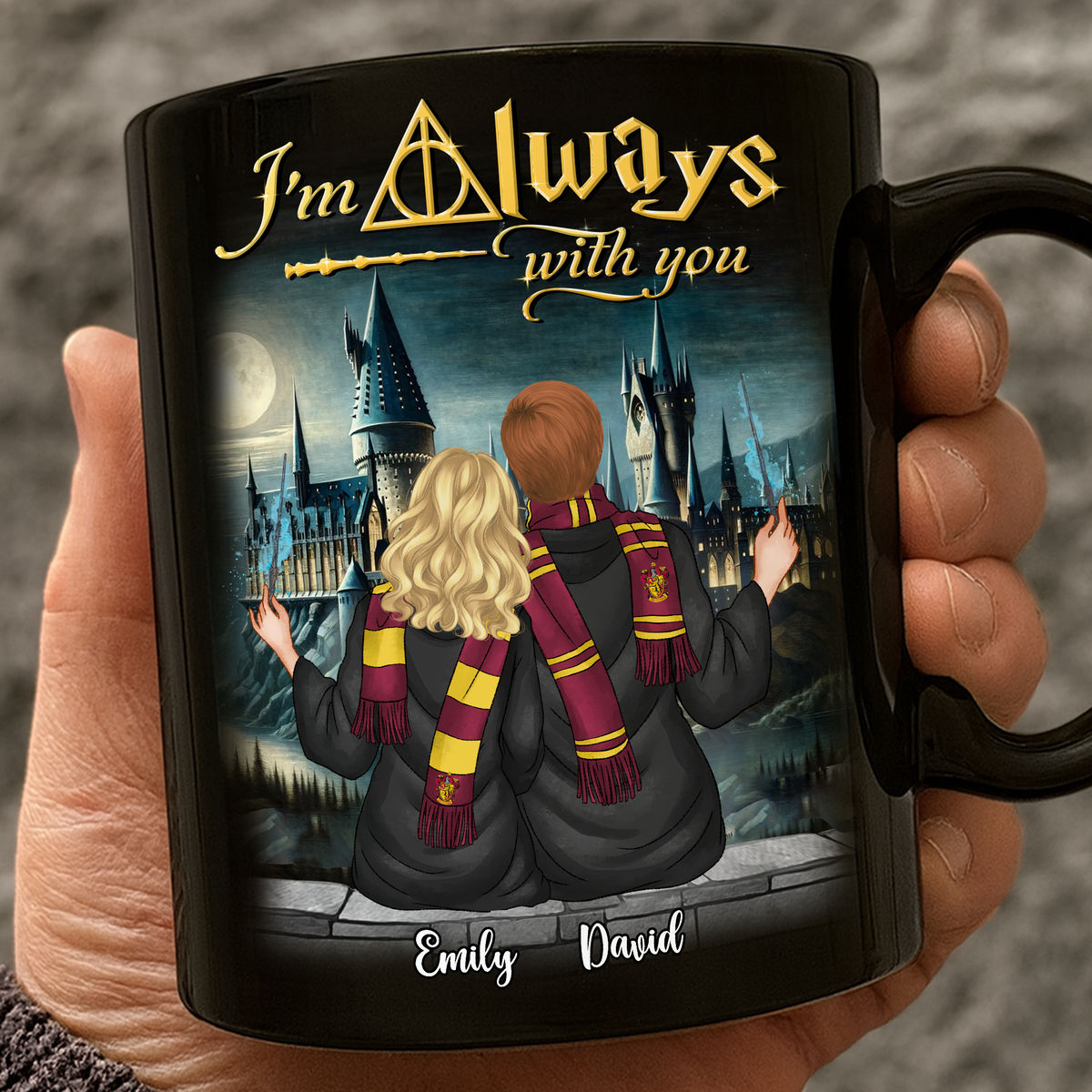 Personalized Mug Hogwarts - I'm Always With You - Gift for Couple - Special Gift - Love Day - Aniversary Gift For Couple - Personalized Mug_2