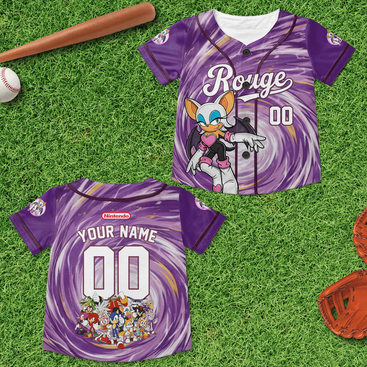 Personalized Set - Personalized Sonic Baseball Jersey - Best Matching Shirt For Family - All Charaters Can Be Custom_5