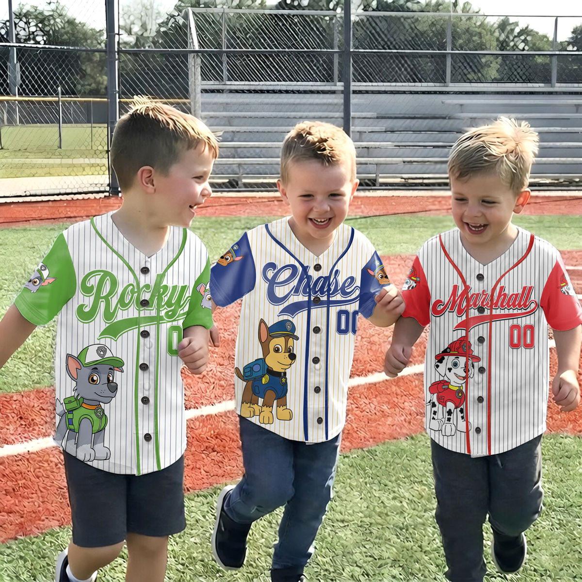 Personalized Set - Custom Baseball Jersey - PAW Patrol Baseball Jersey - Jersey Family Matching - Patrol Family_3