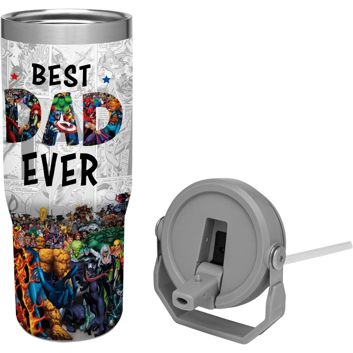 Tumbler Cup - Best Dad Ever - Super DAD Comic - Personalized Tumbler_5