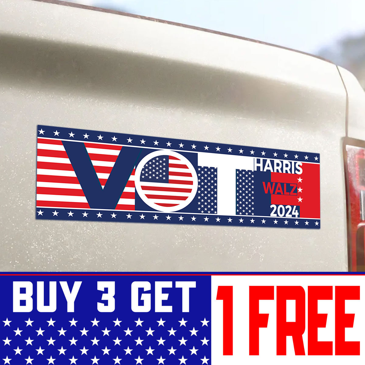 Bumper Car Magnets - Cat Lady For Her - Bumper Magnet Sign - Social Justice Activist Gift - Vote Blue 2024 Presidential Election - Buy 3 Get 1 Free (44160) - Personalized Magnet_6