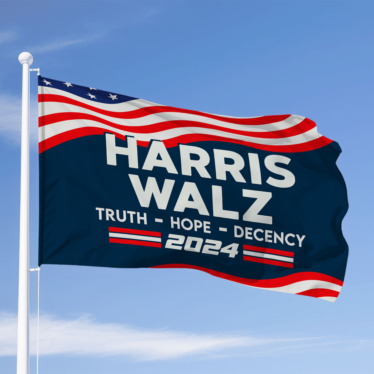 Limited Edition - Flag - Truth Hope Decency - Support For Her (SI) - Personalized Premium Flag