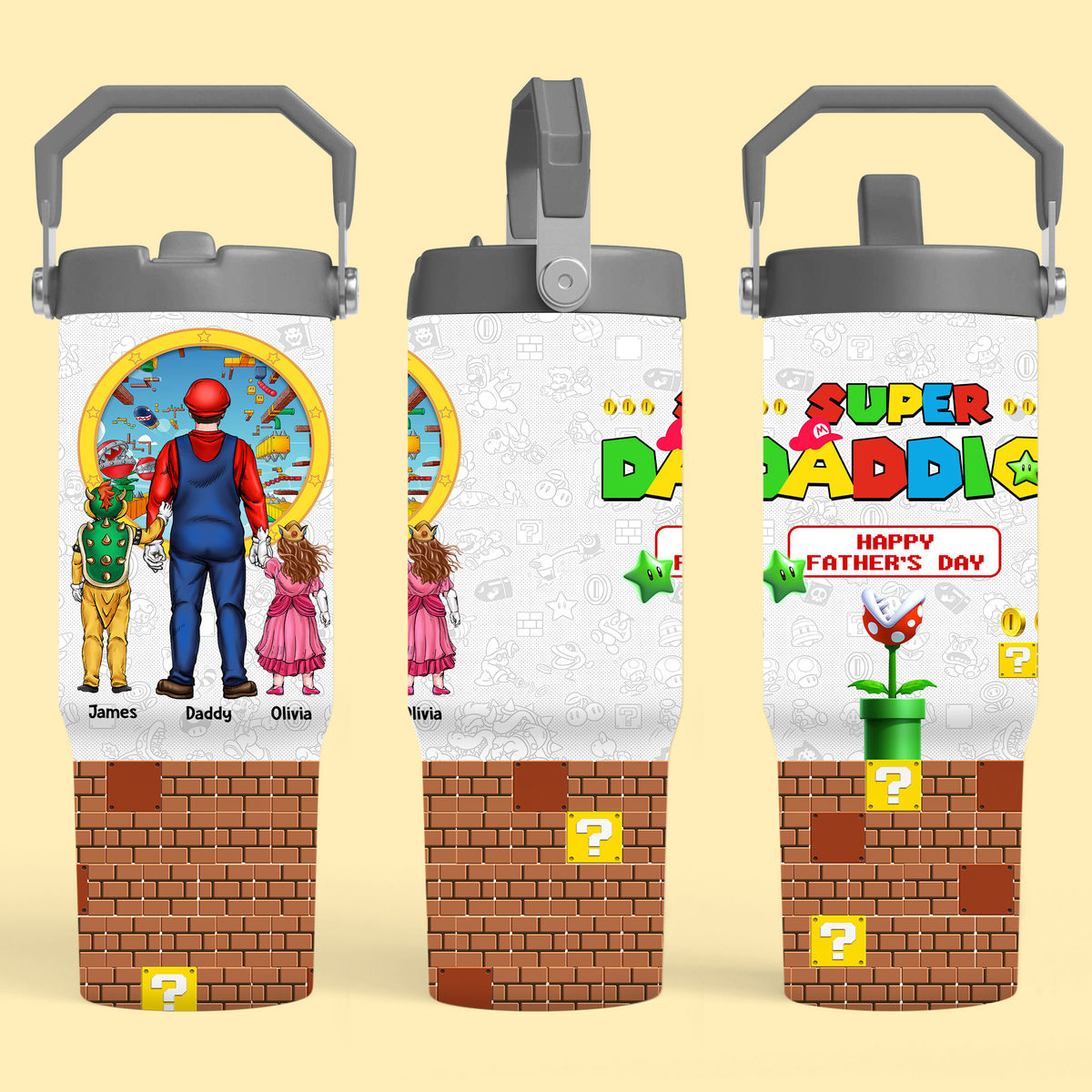 Tumbler Cup - Super Daddio - Best Dad Ever - Father's Day 2025 - Personalized Tumbler_3