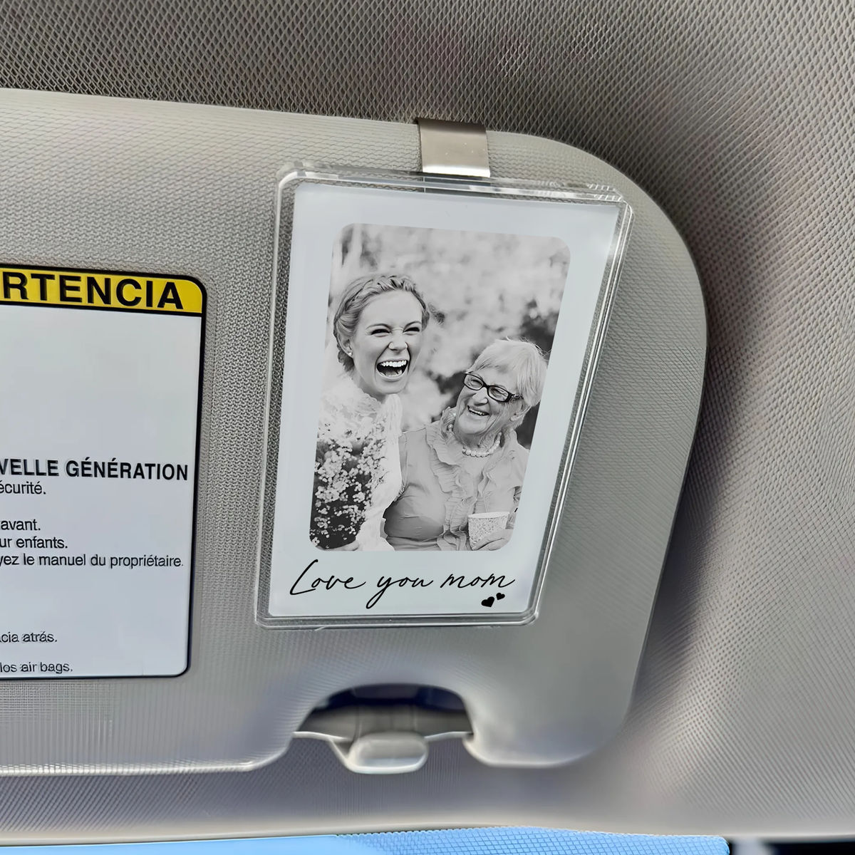 Drive safe, I Love You Mom - Custom Sun Visor Clip, Mother's Day Gift, Gifts for mom, Gifts for your mother, Birthday gifts for mom