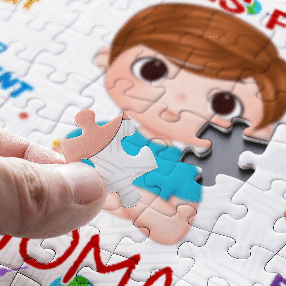 Personalized Set - Jigsaw Puzzle Personalized - SET - HAPPY BIRTHDAY | Gift For Grandkid - Gift for Kids - Trendy 2024_1