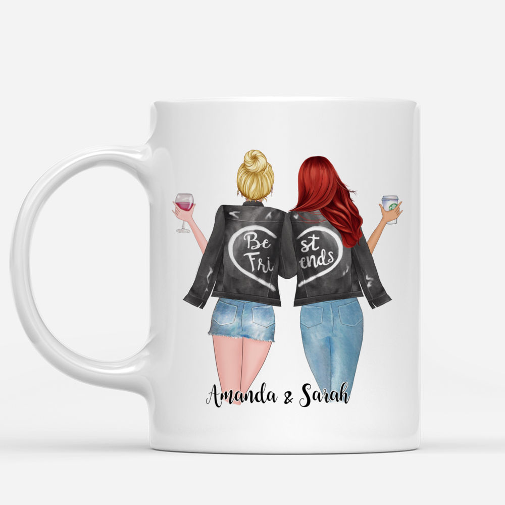 Personalized Mug - Best friends - Because Of You I Laugh A Little Harder Cry A Little Less And Smile A Lot More_1