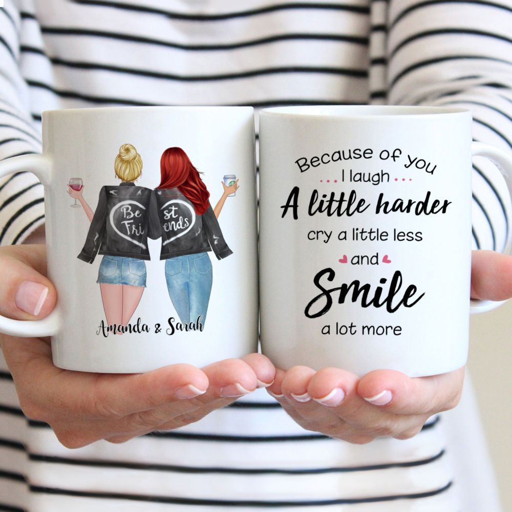 Funny Gifts for Friends Personalised Gifts I Smile Becuase 