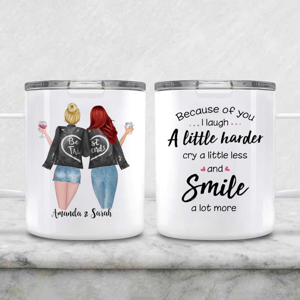 Funny Gifts for Friends, Personalised Gifts, I Smile Becuase 