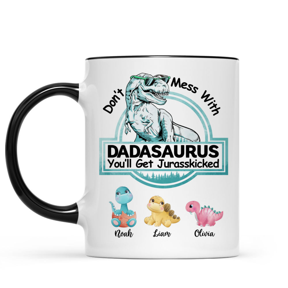 Personalised Don't Mess With The Mamasaurus/Grandmasaurus Fun Family Mug .