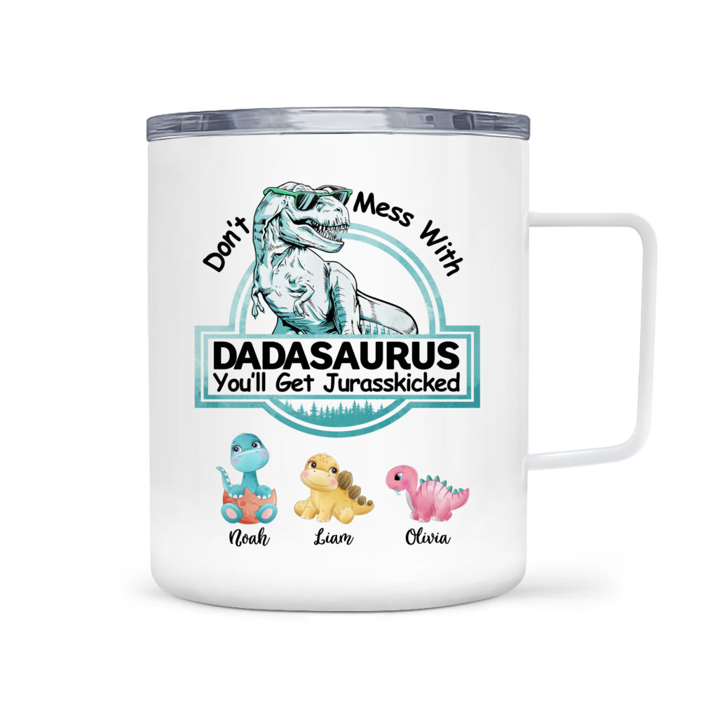 Mamasaurus Mug, Personalized Dinosaur Mug for Mom Mamasaurus T-rex Gift  FAM008 