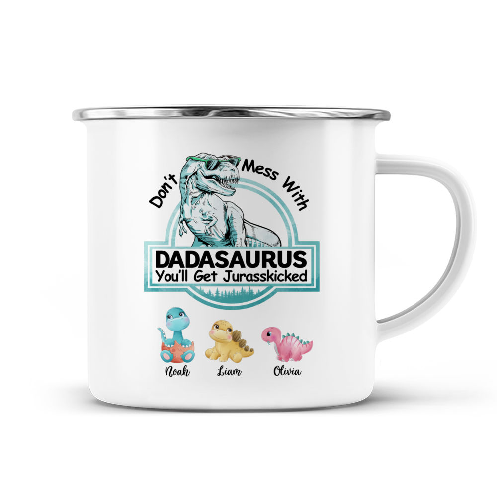  Don't Mess with mamasaurus Tumbler 30oz or 20oz Travel Mug, Cup  Tumbler, Personalized, dadasaurus, Auntasaurus, Uncleasaurus, Mama Dinosaur  : Handmade Products