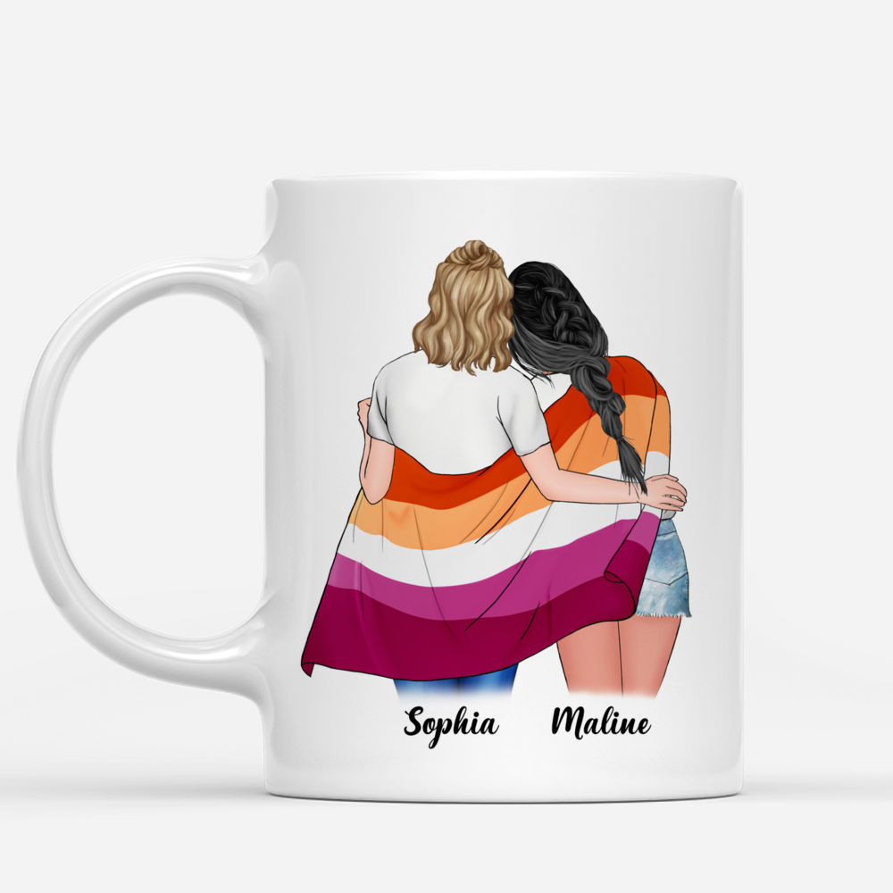 Personalized Mug - LGBT Couple | W - You are my Rainbow_1