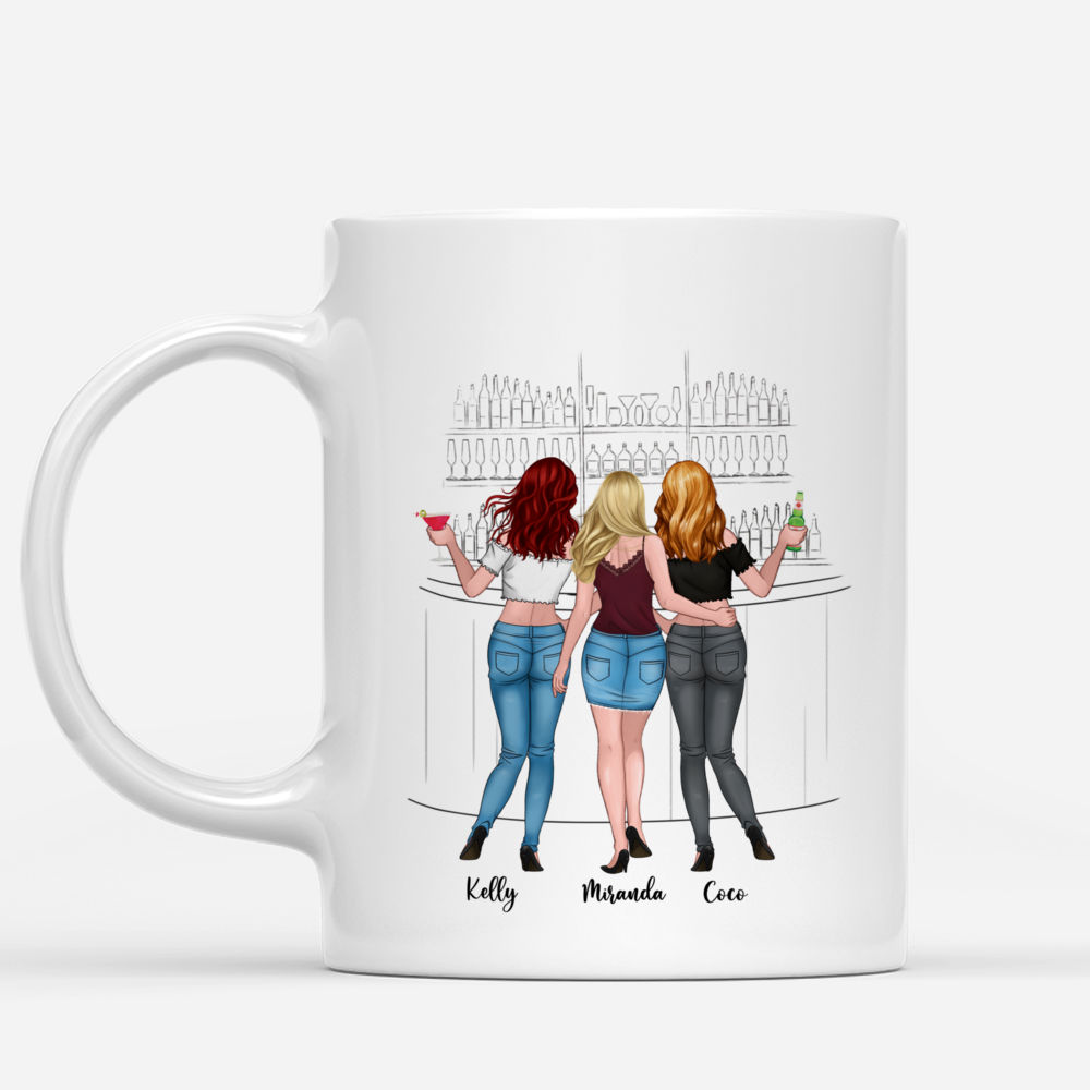 Personalized Mug - Up to 6 Girls - Hangovers Are Temporary But Drunk Stories Are Forever (Black_new)_1