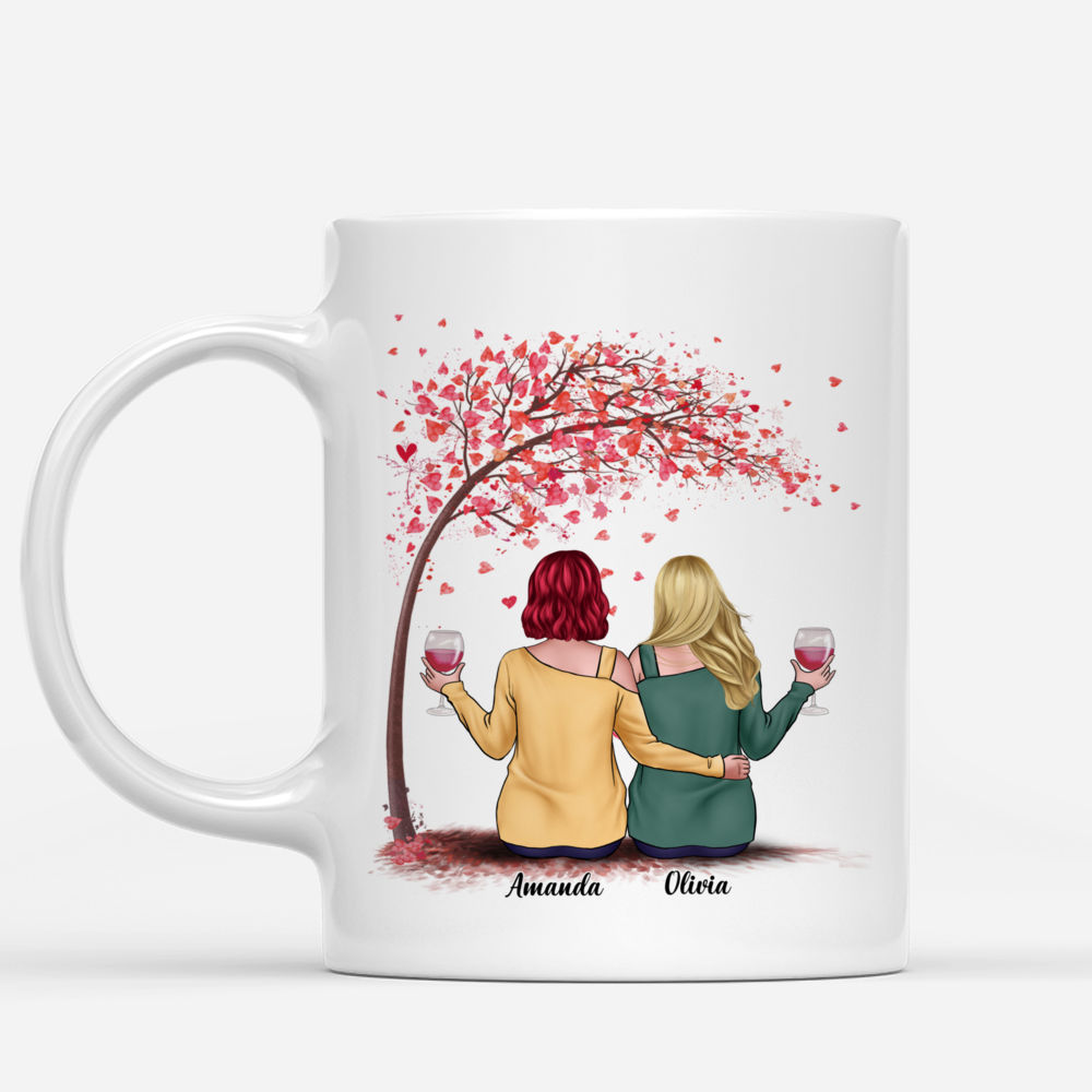 Personalized Mug - Love Tree 2 - I Would Fight A Bear For You Sister (Heart)_1