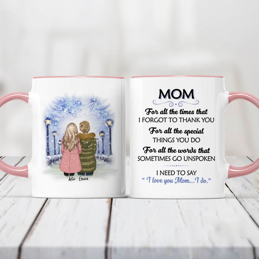 Daughter & Mother Custom Cups - Mom, I need to say I love you