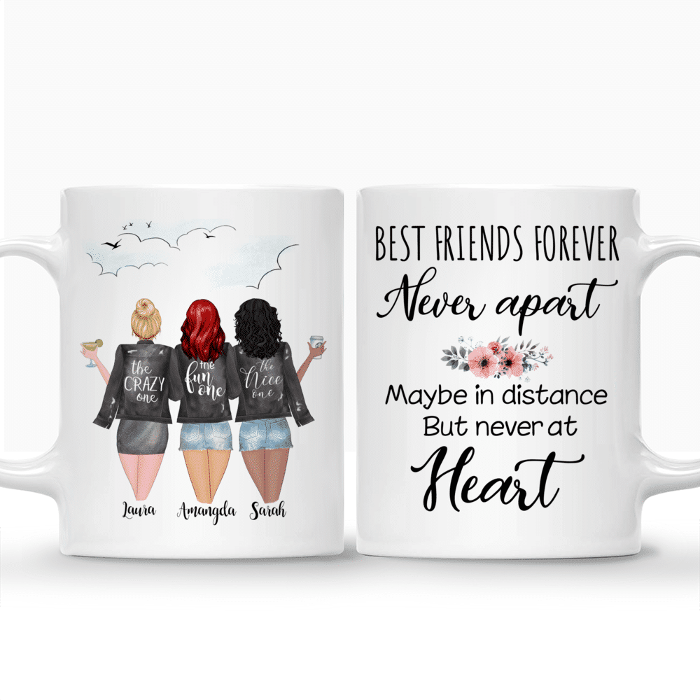 Custom Mug - Best friends forever. Never apart, may be in distance_3