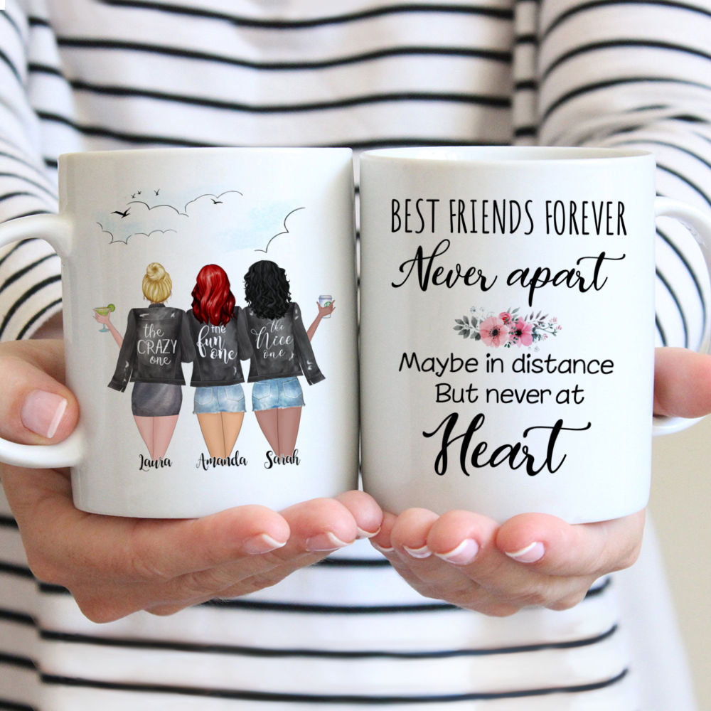 Custom Mug - Best friends forever. Never apart, may be in distance