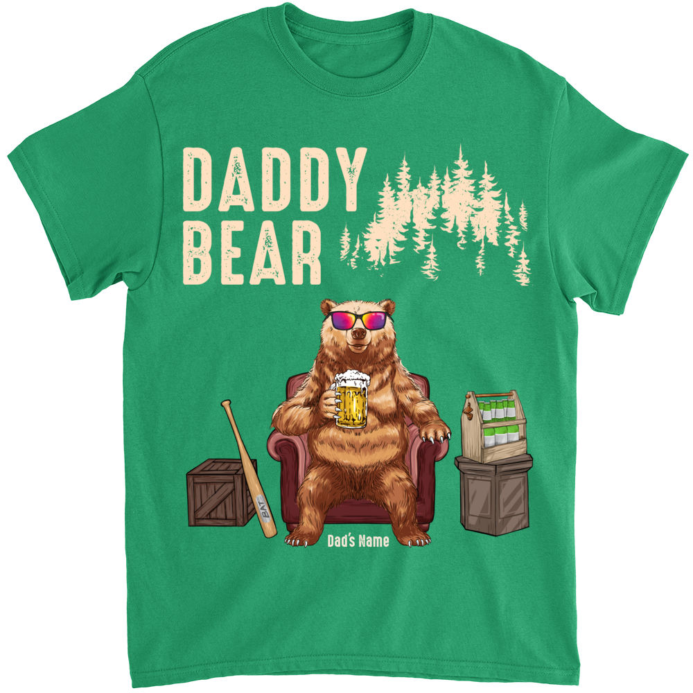 Father & Kids - Daddy Bear - Father's Day Gifts, Gifts For Dad, Dad Shirt, Birthday Gifts For Dad - Personalized Shirt_2