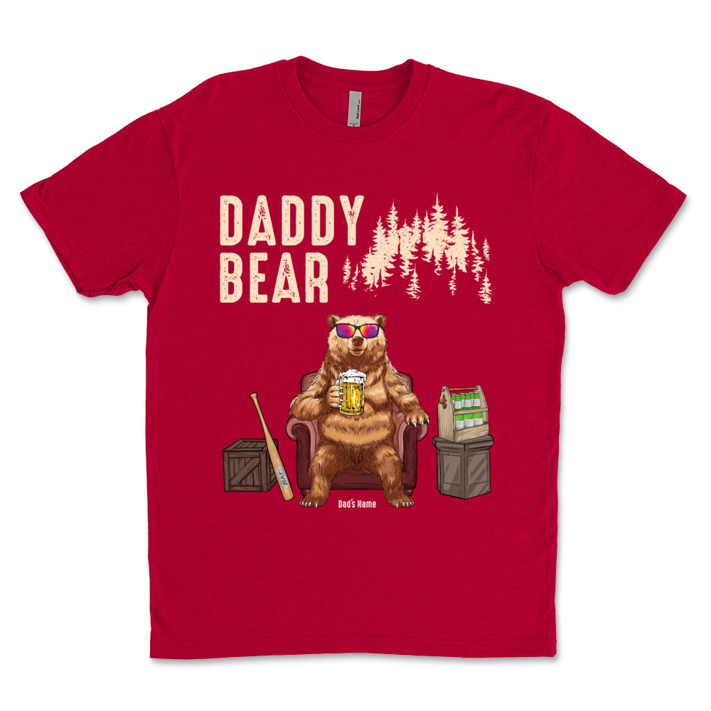 Papa Bear Shirt With Kids Names Personalized Papa Gift Papa Shirt