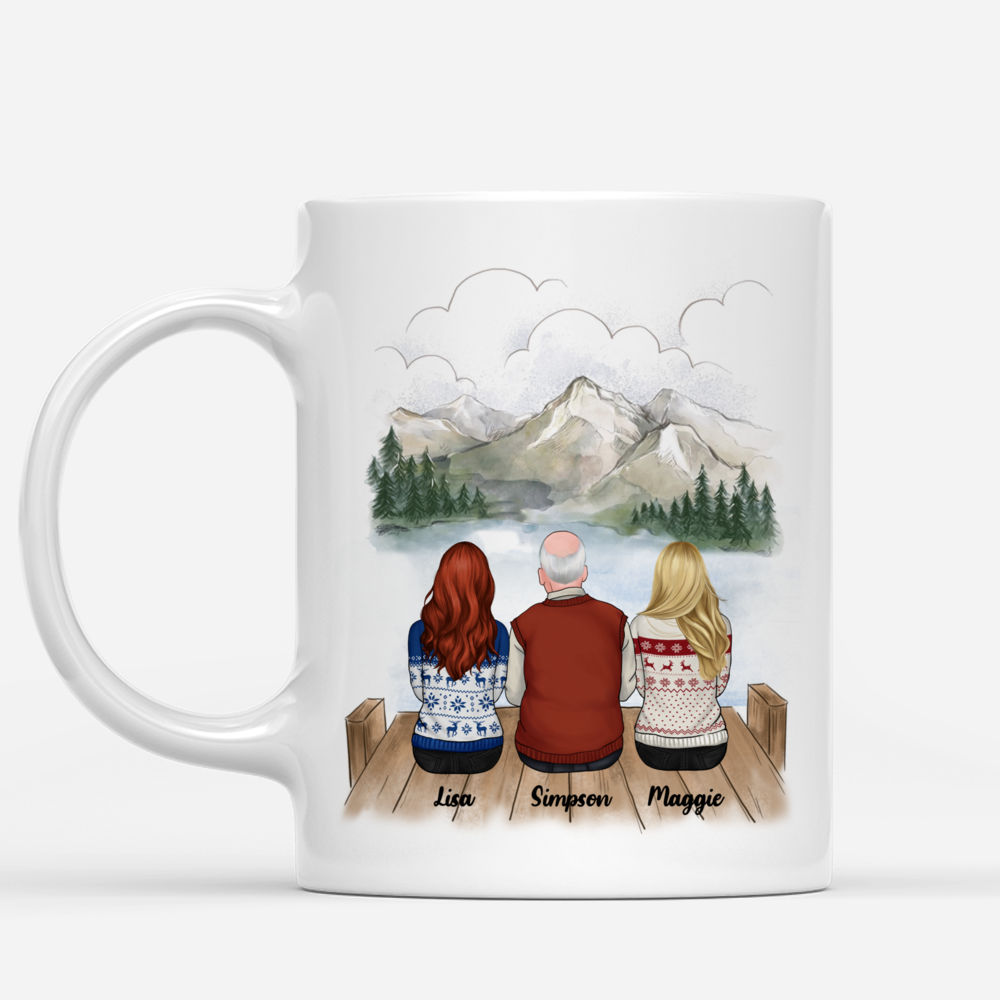 Personalized Mug - Father And Daughter - Father And Daughters Forever Linked Together (F)_1