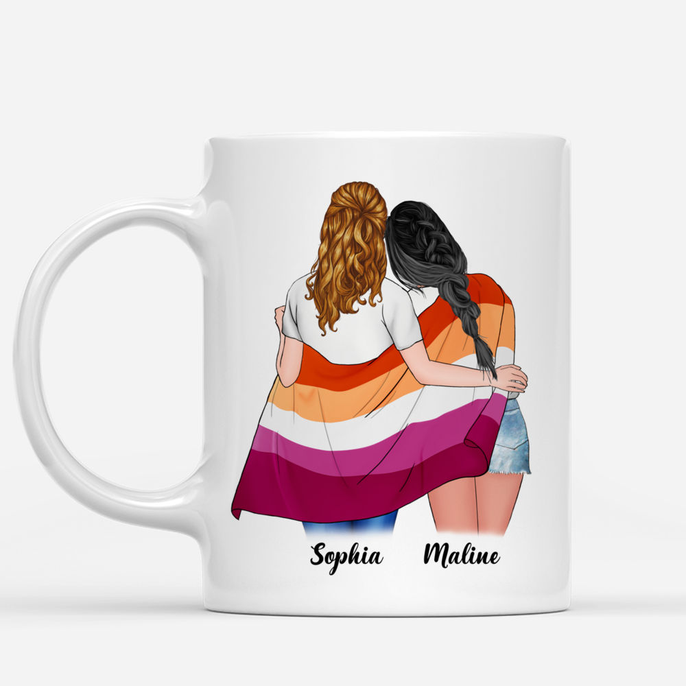 LGBT Couple | W - You are my rainbow - Couple Gifts, Couple Mug, Valentine's Day Gifts - Personalized Mug_1