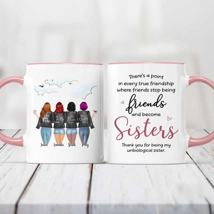 Personalized Mugs - There's a point in every true friendship where