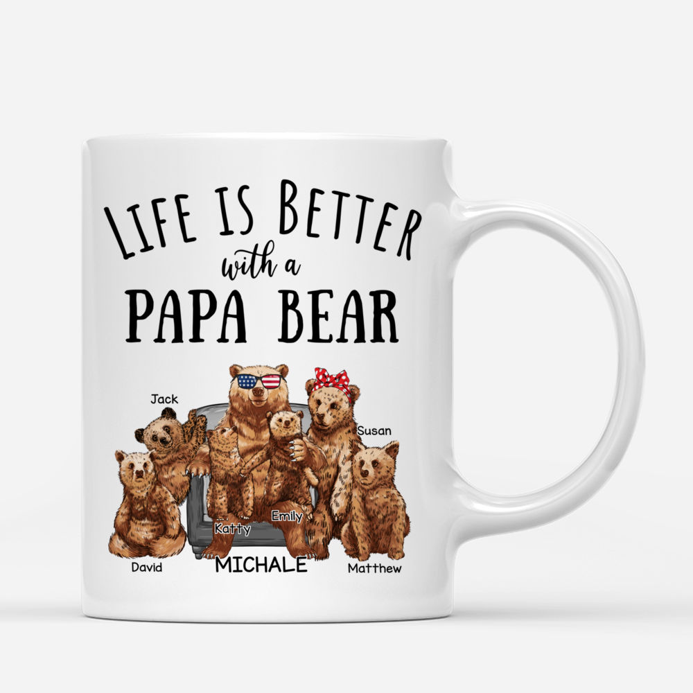 Personalized Papa Bear Mug