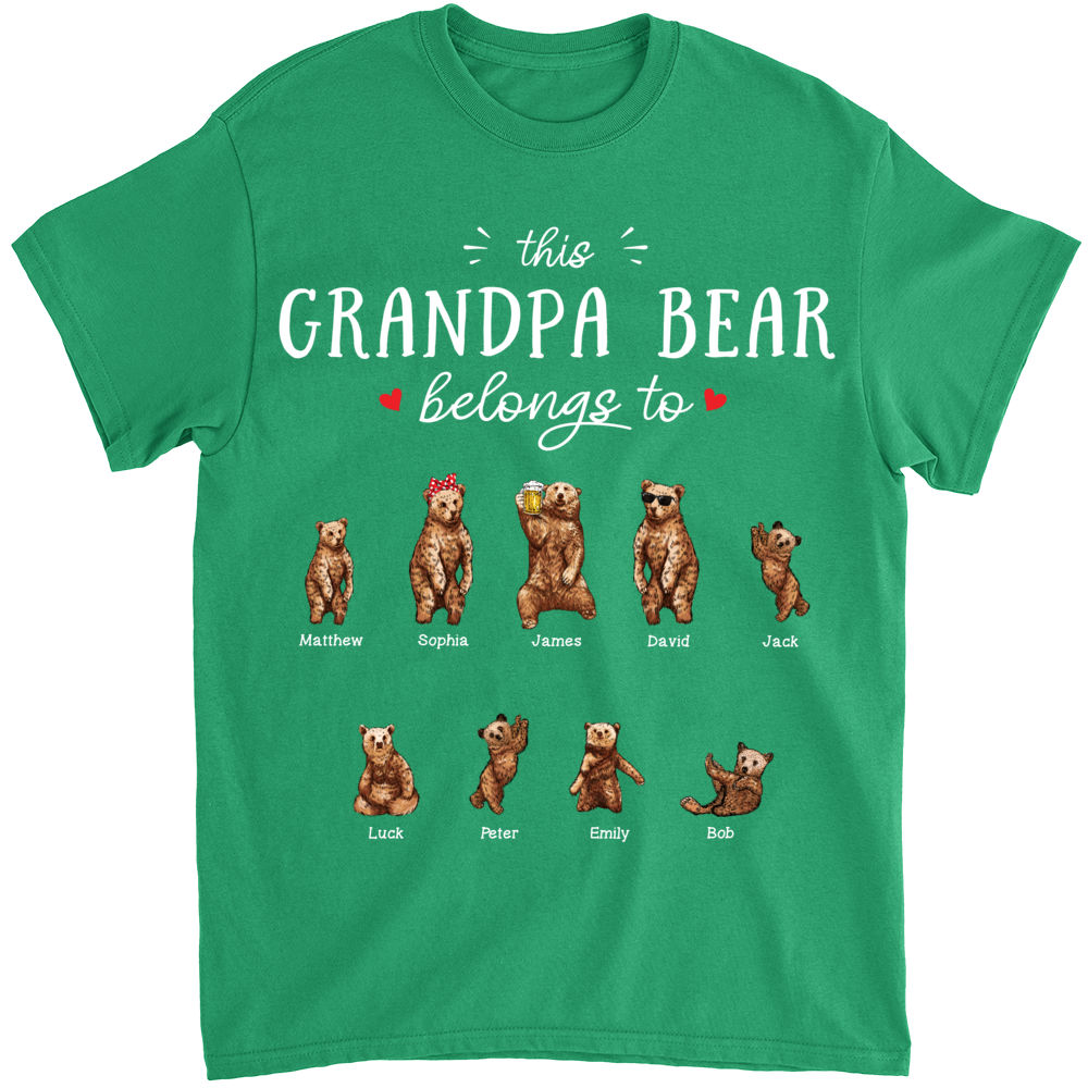 Personalized Shirt - Father's Day - This GrandPa Bear belongs to (Up to 10 Members)_3