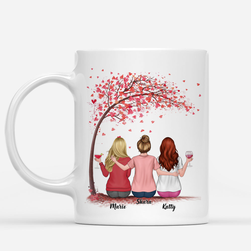 Up to 6 Sisters - I Would Fight A Bear For You Sisters (4317) - Personalized Mug_1