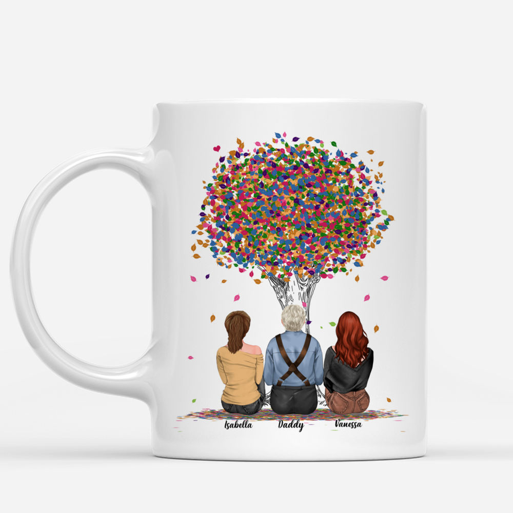 Father's Day - The Love Between A Father And Daughters Is Forever (Father-Daughter) - Personalized Mug_1