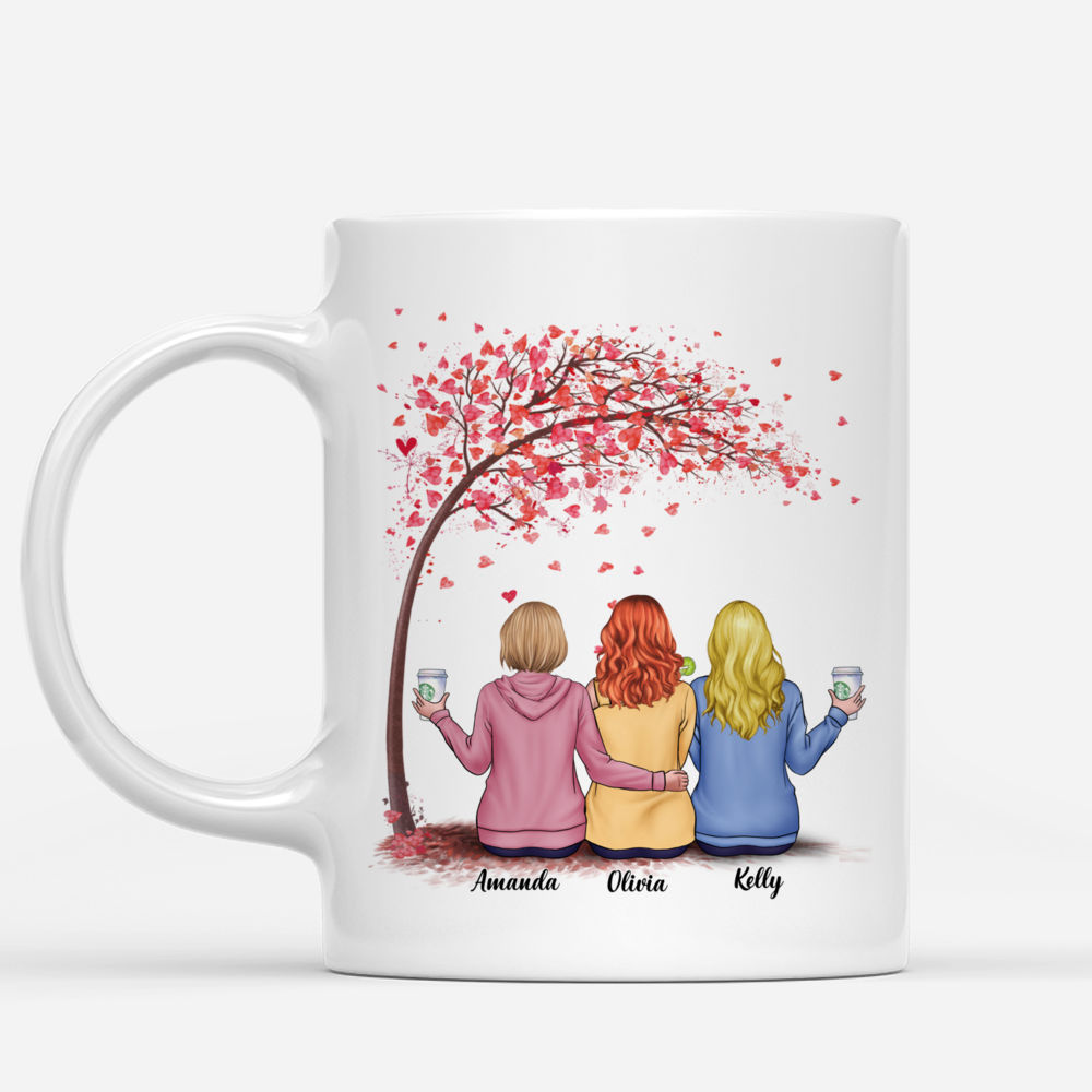 Personalized Mug - Love Tree - I Would Fight A Bear For You Sisters (v2)_1