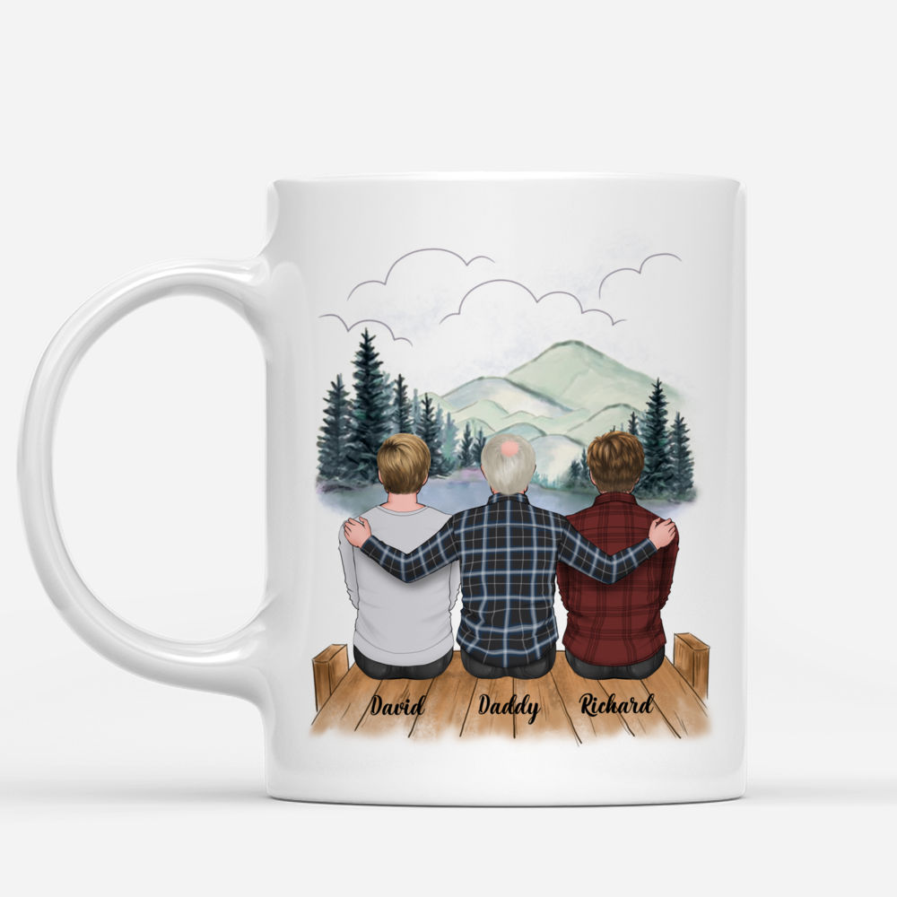  TheUnifury Personalized Papa Bear Mug - Dad Mugs From Daughter,  Son, Kids - Fathers Day Mugs For Dad - Dad Birthday Gifts From Daughter,  Son - Dad Coffee Mugs : Home & Kitchen