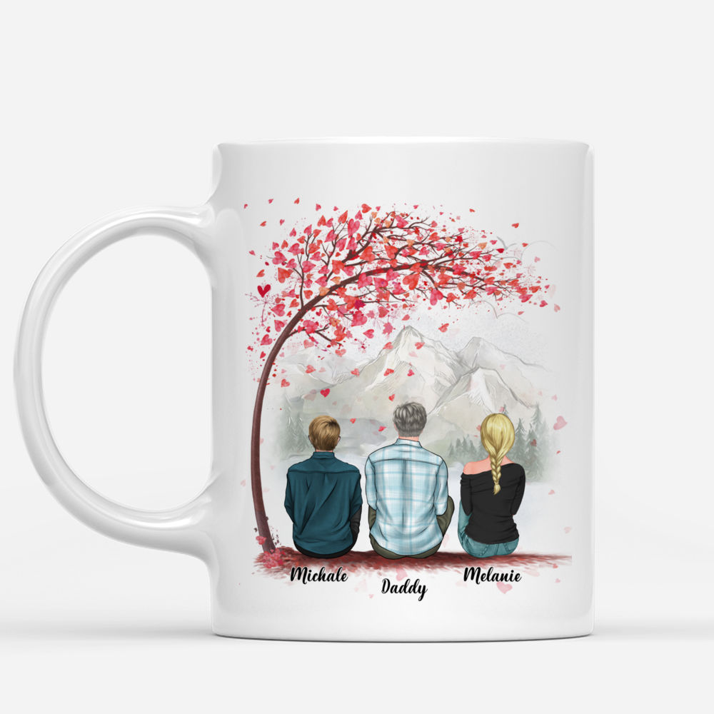 Personalized Mug - Father's Day Gifts - Dad & Children - Dad, No matter how big we get. We will always reach for you 2 - Mugs 1D1S_2