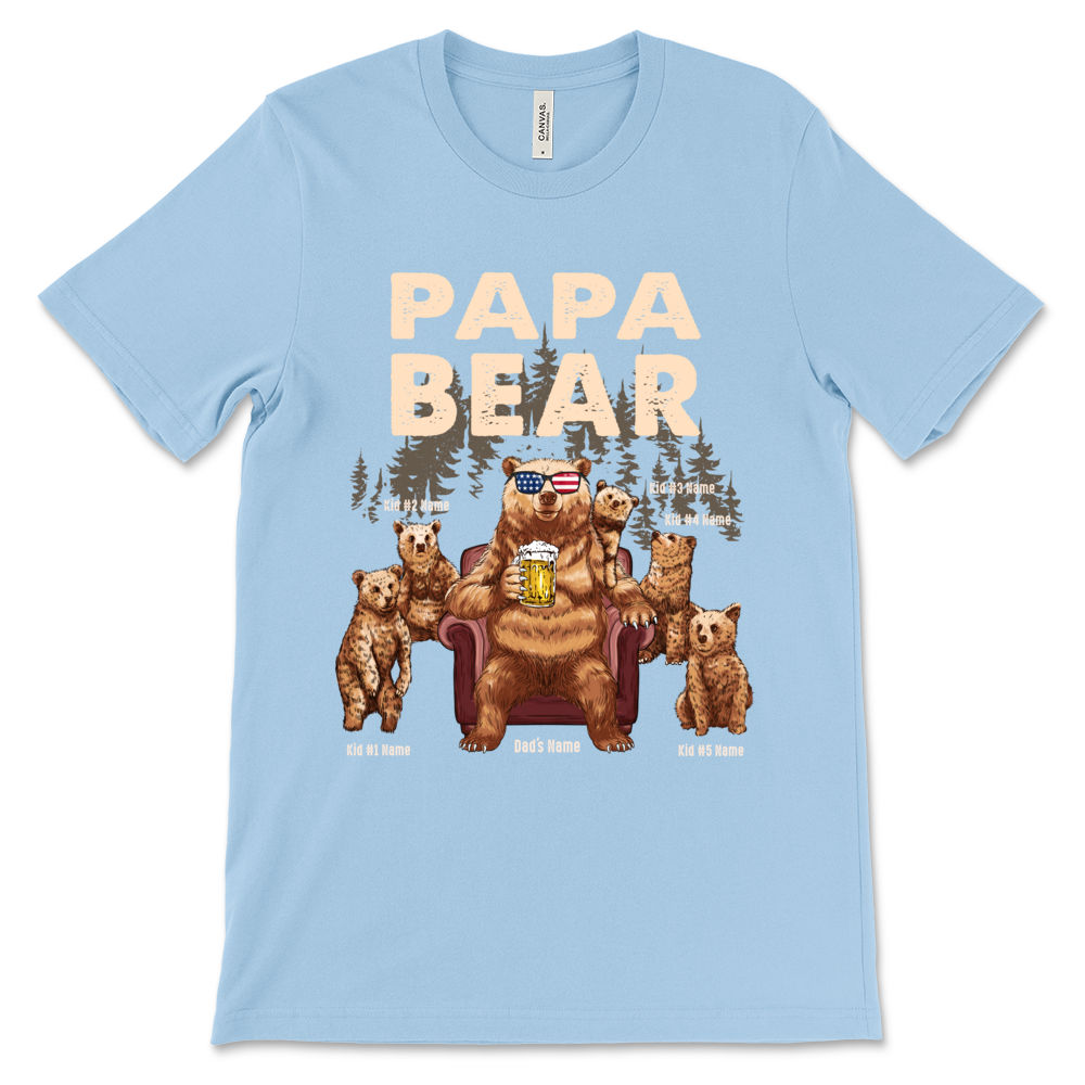 Papa Bear Sunglass Gifts For Dad That Has Everything Essential T-shirt -  Ink In Action