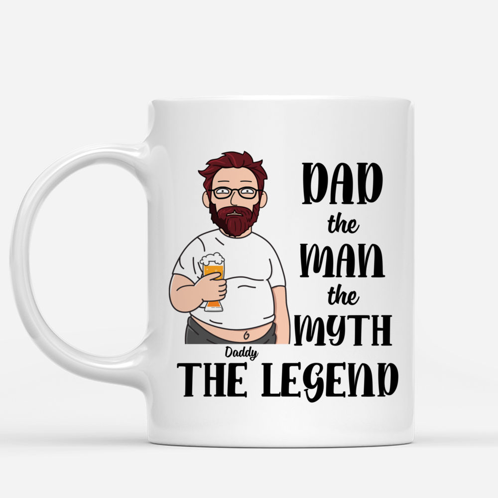 Personalized Mug - Funny Dad Mug - Dad The Man The Myth The Legend_1