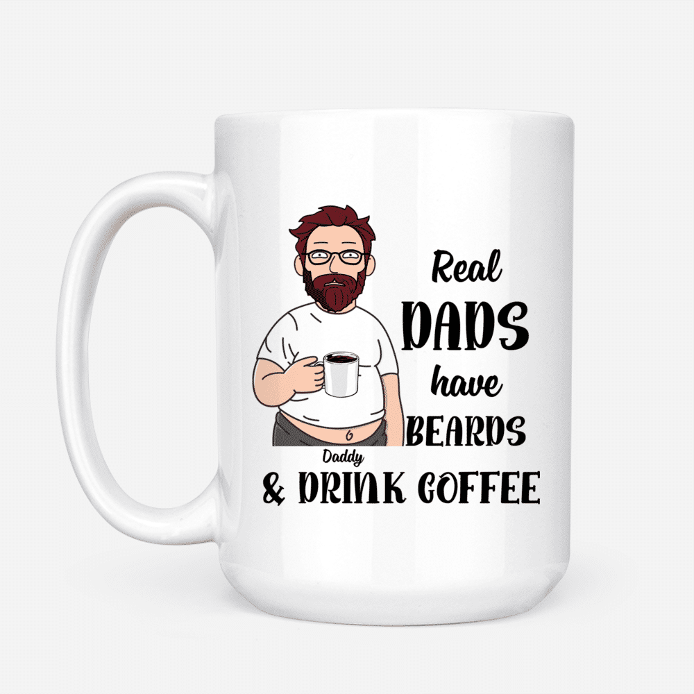 Real Dads Have Beards Coffee Mug, Zazzle in 2023