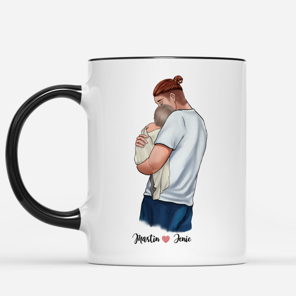 Personalized Mug - Family - My first father's day with my...._1