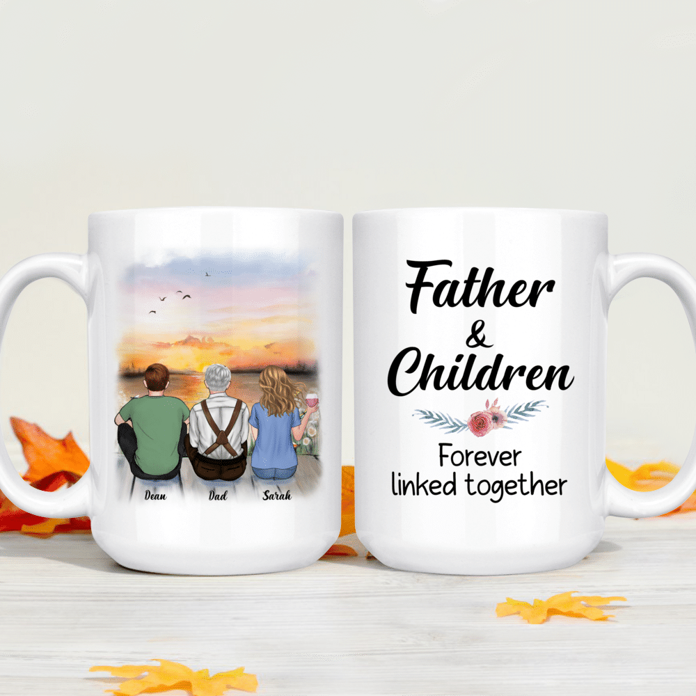 Gossby Personalized DADASAURUS Mug (2 Kids) - Funny Dad Gift from Daughter,  Son with Dinosaur Avatar…See more Gossby Personalized DADASAURUS Mug (2