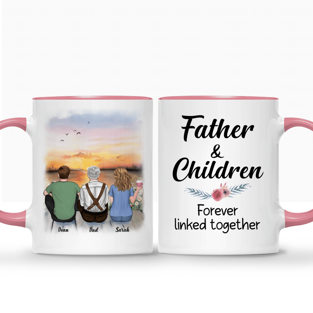 Dad Hand Bumps Custom Kids' Names - Personalized Mug – Macorner