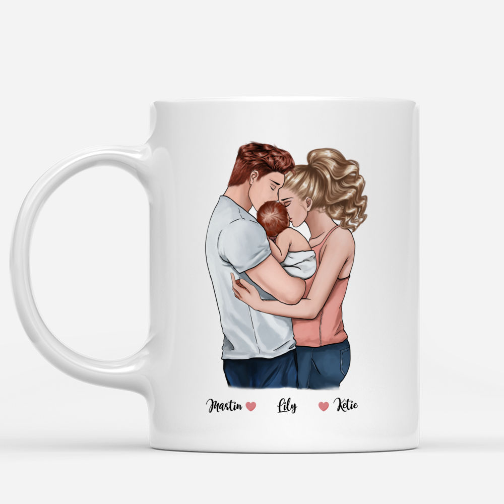 Personalized Mug - Family - Leveled Up To Daddy - New_1