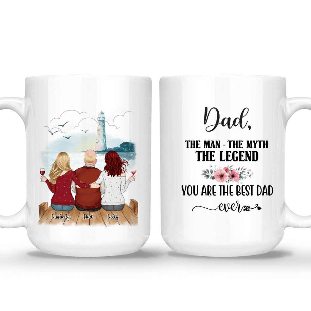 Dad the Man the Myth the Legend Travel Mug, Thermal Coffee Mug, Thermos Tea  Mug, Father's Day Gift, Gift for Dad, Dad Travel Mug 