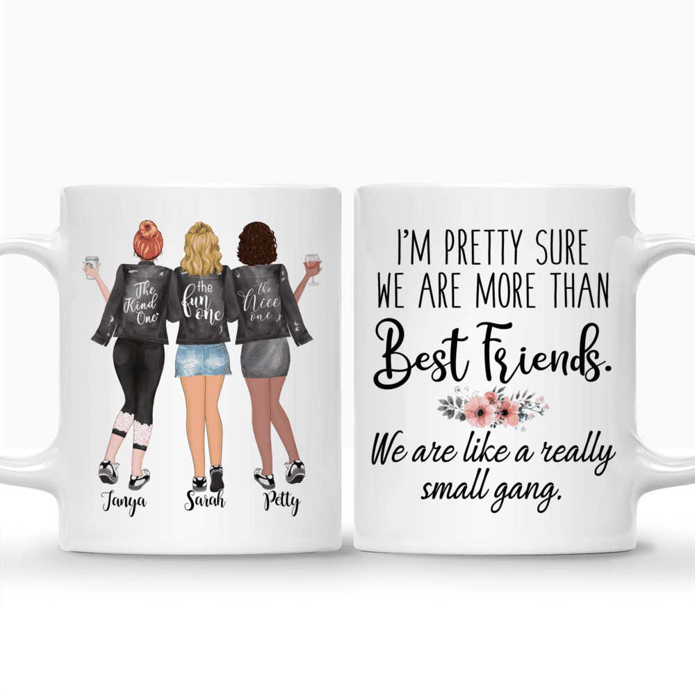 Three Friends Mug, 3 Best Friends Gift, Personalized Coffee Mug for Three  Friends, Three Sisters Coffee Mug, Three Best Friends Mug 