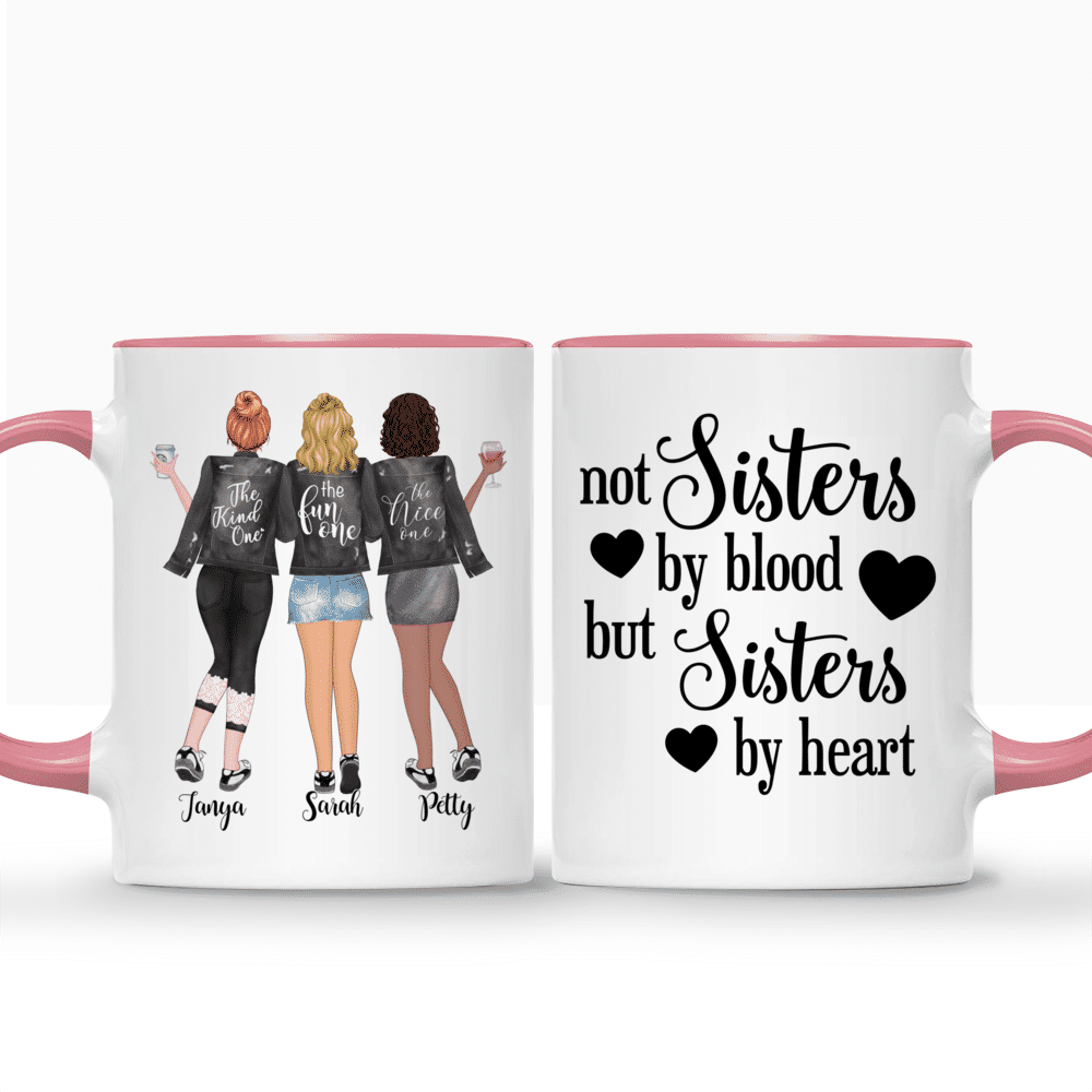 WHIDOBE Personalized Sister Mug (2 Women) Custom Coffee Mug with