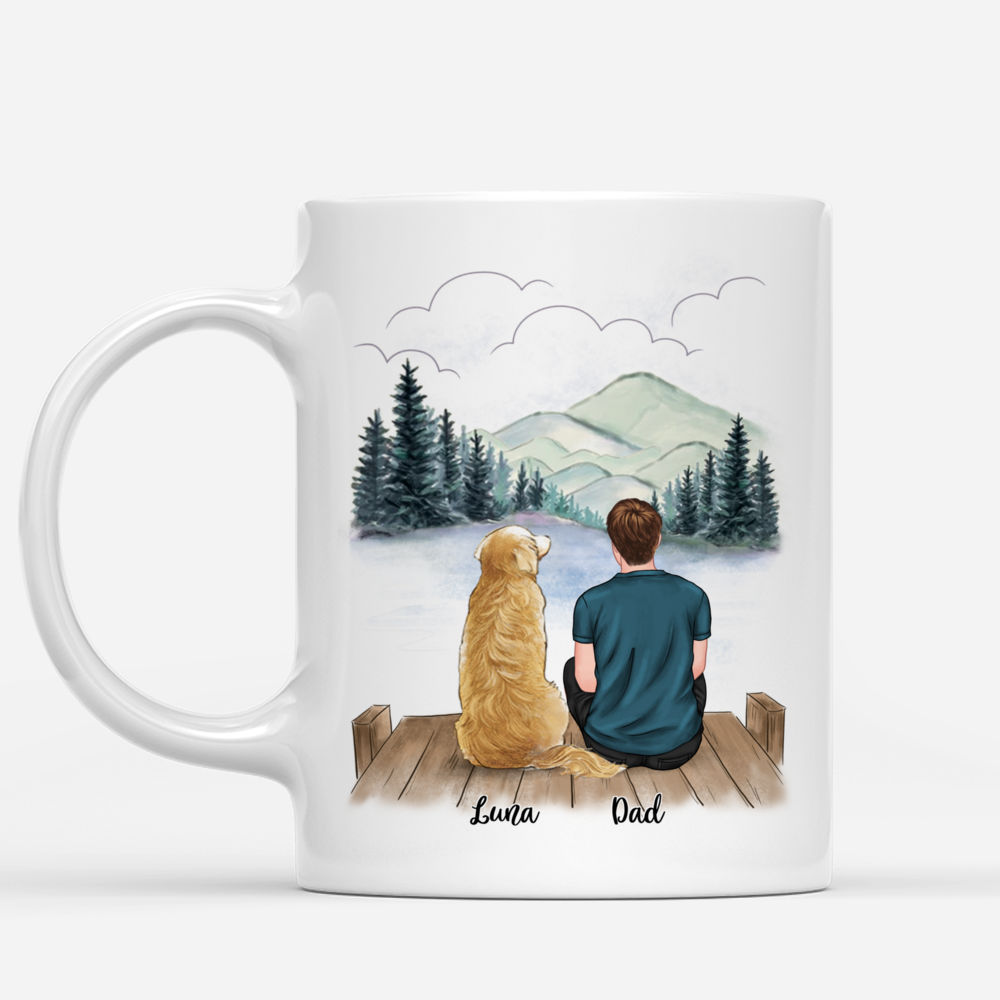 Man and Dogs - Dog Dad - Ver 3 | Personalized Mugs | Gossby_1