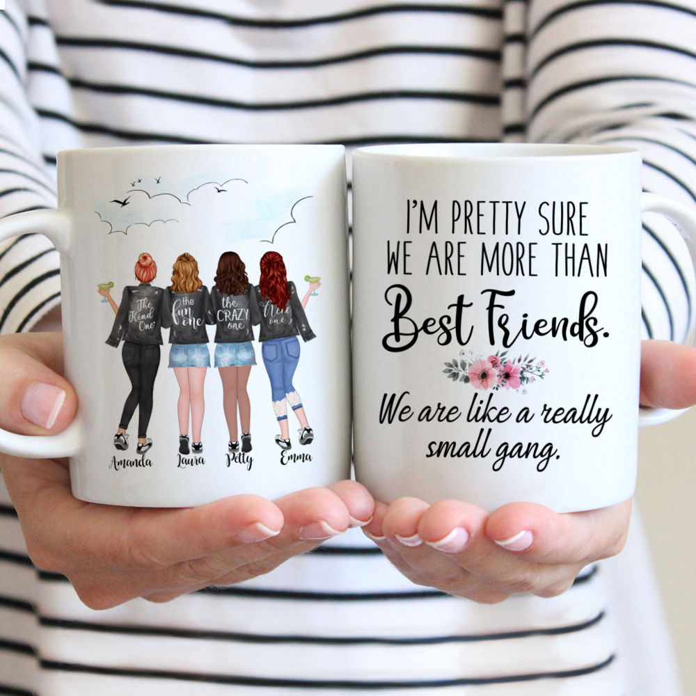  Personalized Friendship Coffee Mug I'm So Lucky To Have You,  Custom Best Friend Mug With Names, Text, Hairstyle, Special Gifts For Women,  Girl, Besties, Unbiological Sisters Mug 11oz, 15oz : Home