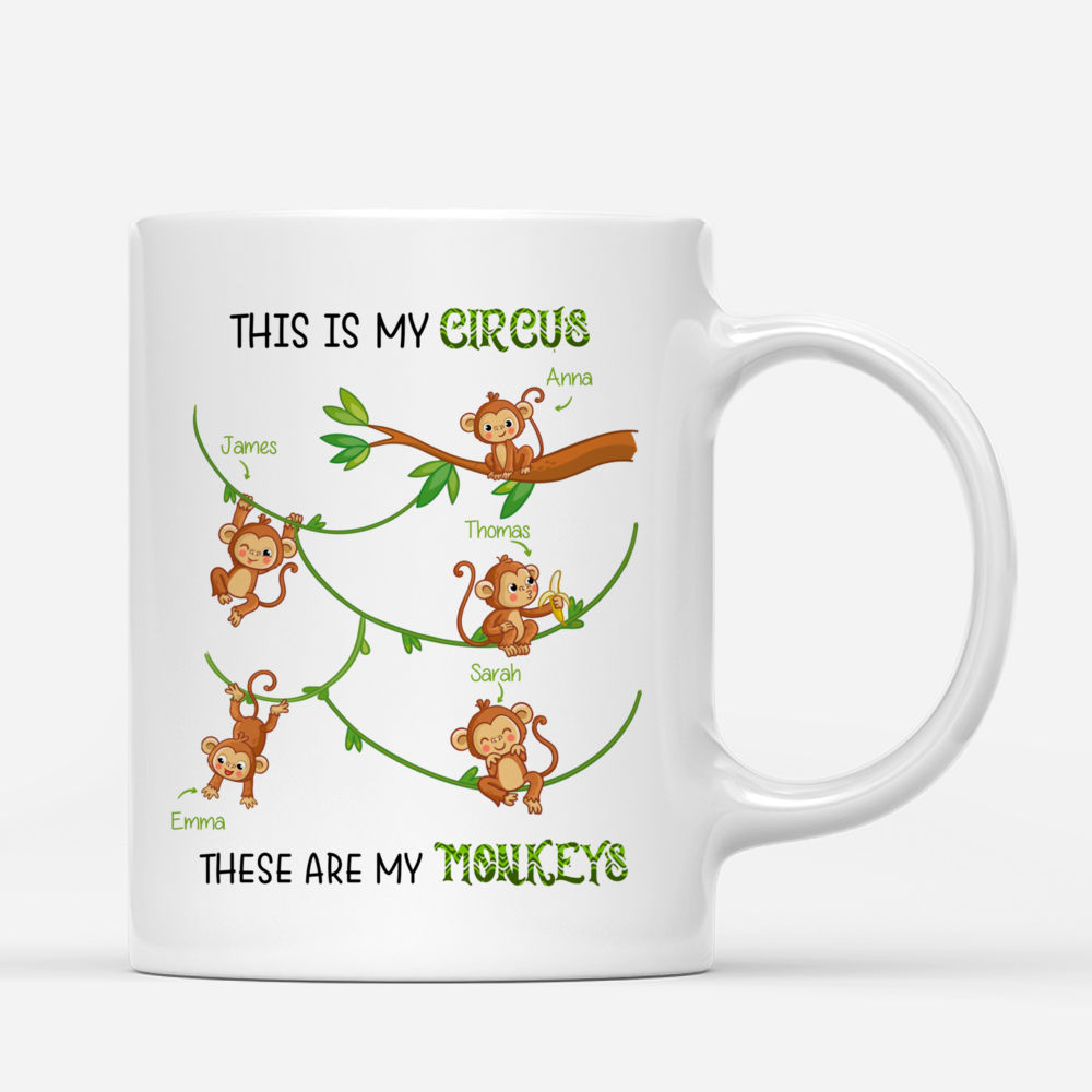 Father Mug - This is my Circus These are my Monkeys - Personalized Mug_1