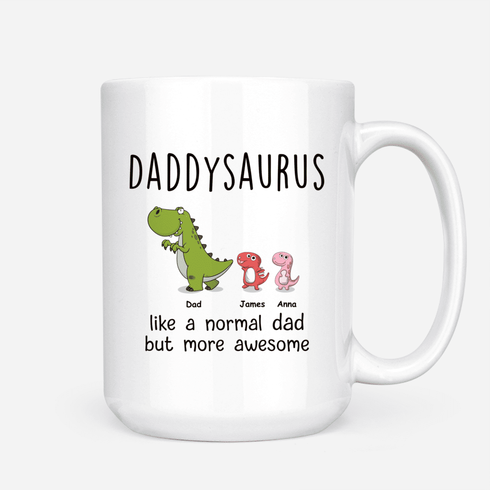 Personalized Mug - Father's Day Mug - Daddysaurus