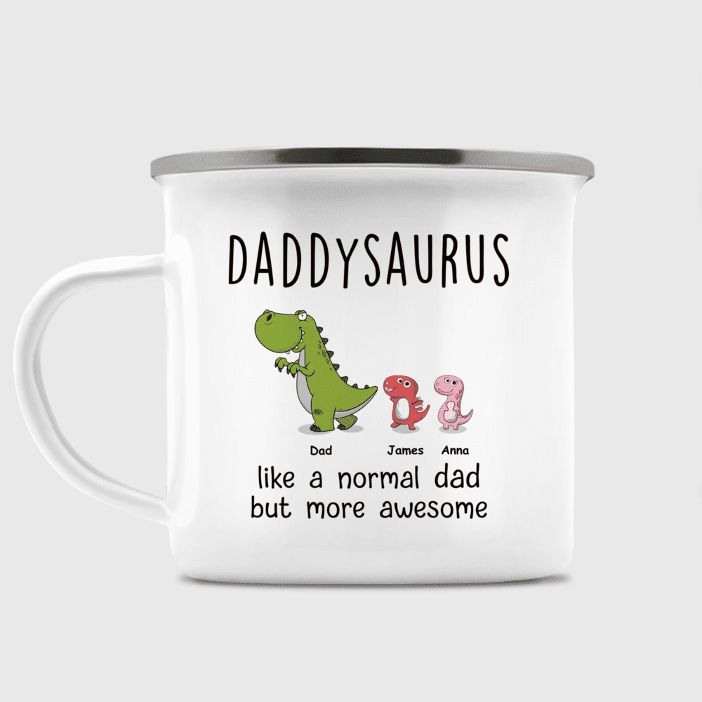 Personalized Dadasaurus, Father's Day Mug, Dad Mug, Dad Birthday