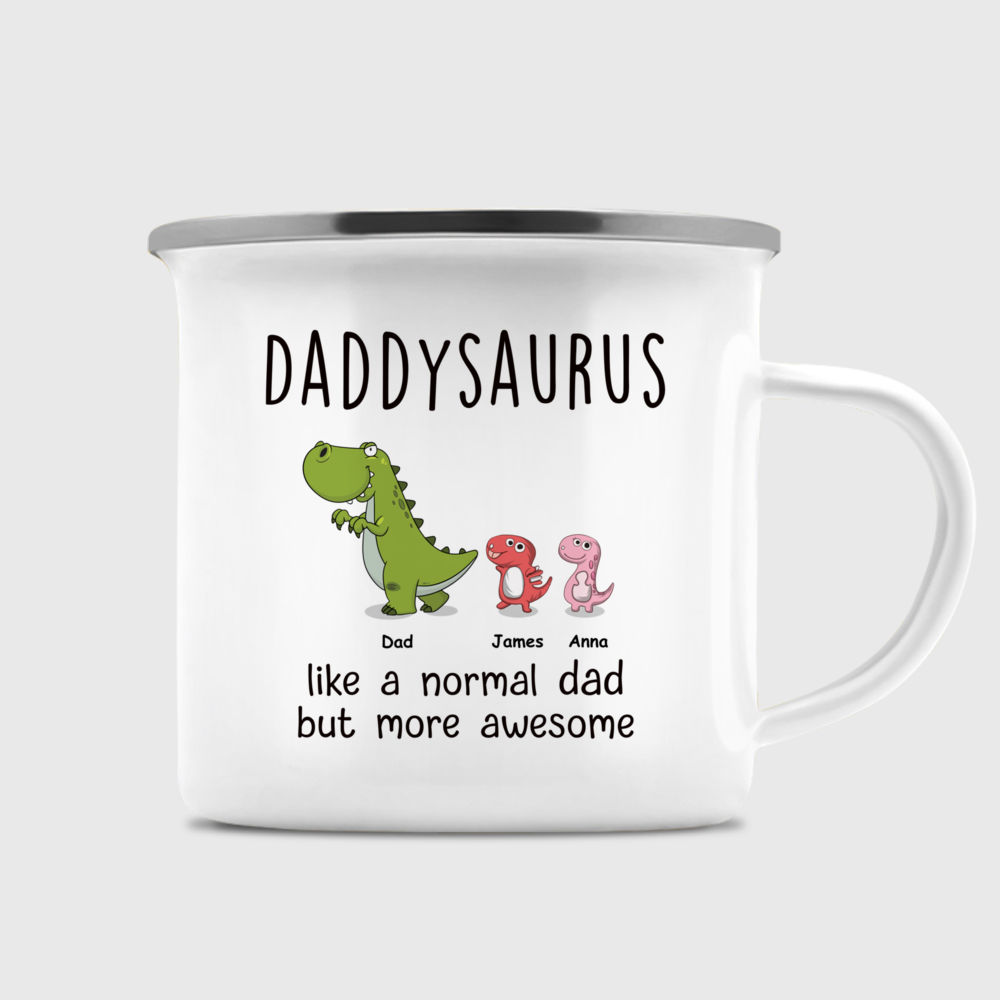 Dadasaurus Dad Saurus Dino Fathers Day Mug Daddy Papa Rex from